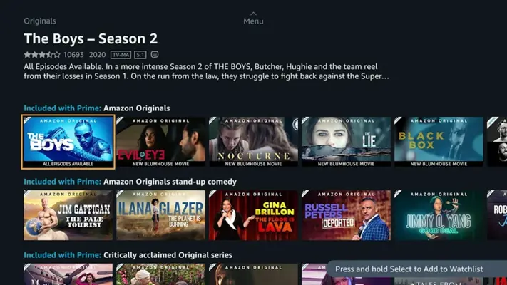 Prime Video - Android TV android App screenshot 1